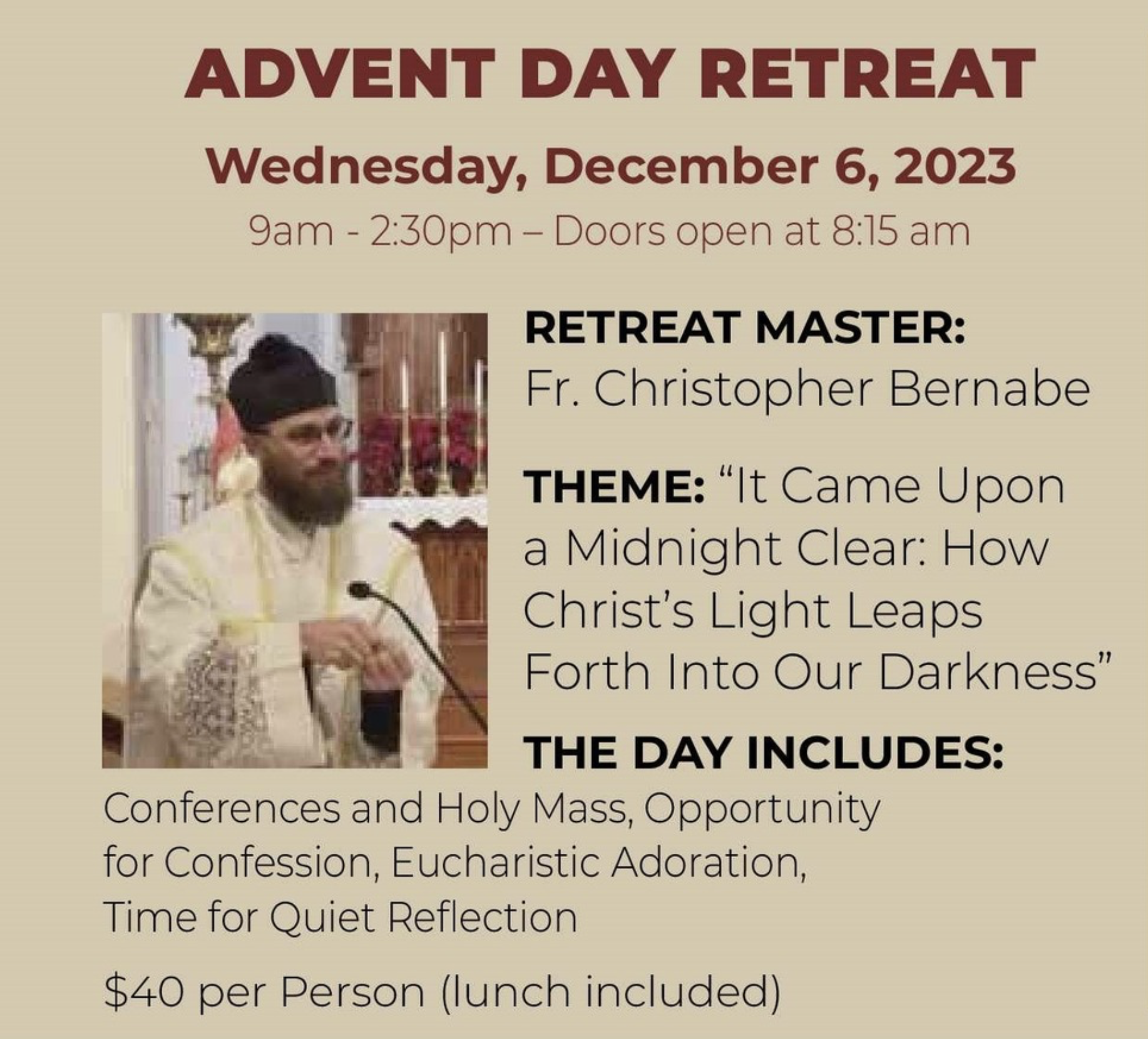 Advent Day Retreat