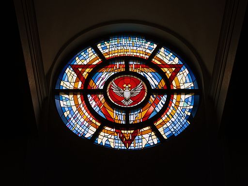 Stained Glass Holy Spirit Window